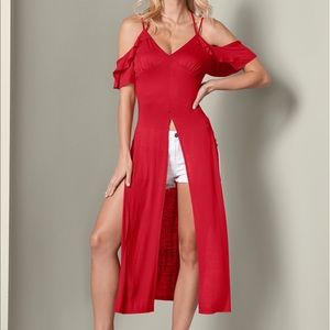 Red maxie top ladies